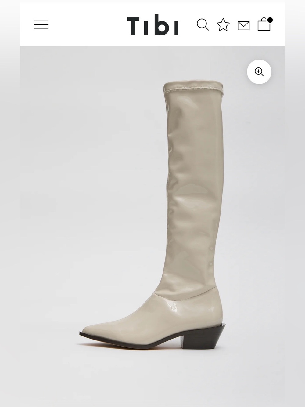 Tibi Patent Bronson- Narrow Calf